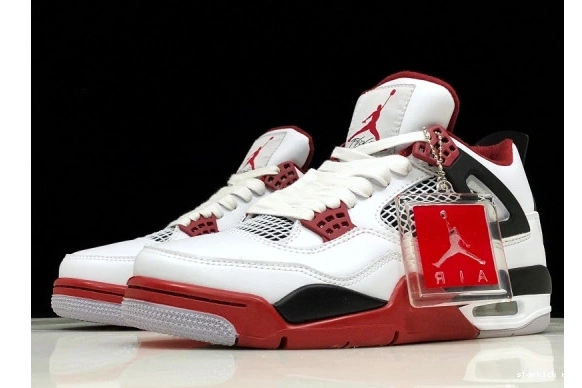 Jordan Red 4 308497-160 Black 308497-160 Air Fire White Men 0925